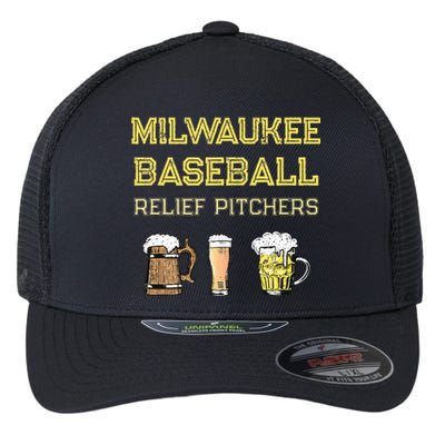 Classic Milwaukee Baseball & Beer Fan Retro Wisconsin Flexfit Unipanel Trucker Cap