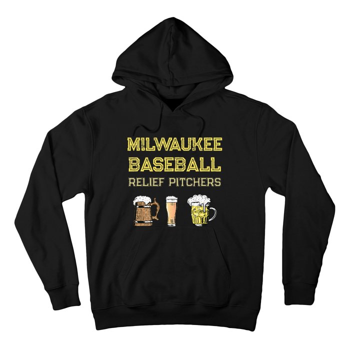 Classic Milwaukee Baseball & Beer Fan Retro Wisconsin Hoodie