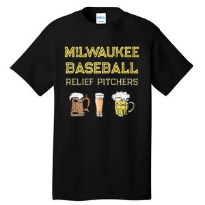 Classic Milwaukee Baseball & Beer Fan Retro Wisconsin Tall T-Shirt