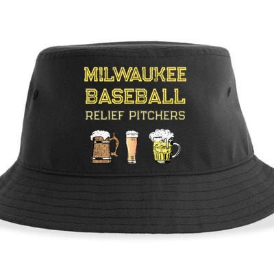 Classic Milwaukee Baseball & Beer Fan Retro Wisconsin Sustainable Bucket Hat