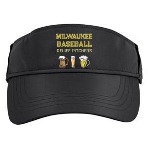 Classic Milwaukee Baseball & Beer Fan Retro Wisconsin Adult Drive Performance Visor