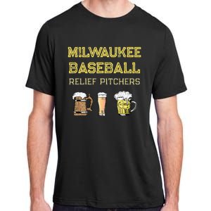 Classic Milwaukee Baseball & Beer Fan Retro Wisconsin Adult ChromaSoft Performance T-Shirt