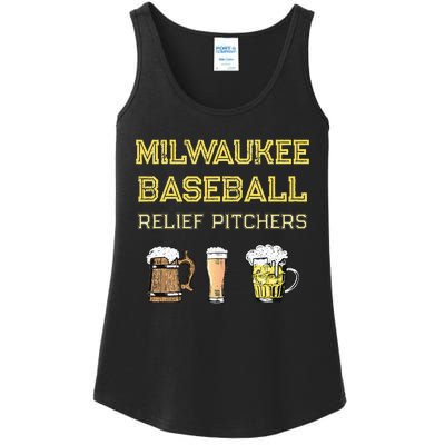 Classic Milwaukee Baseball & Beer Fan Retro Wisconsin Ladies Essential Tank