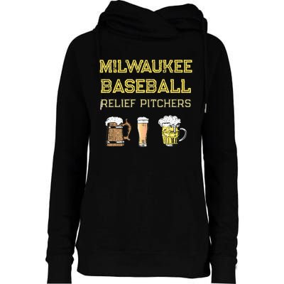 Classic Milwaukee Baseball & Beer Fan Retro Wisconsin Womens Funnel Neck Pullover Hood