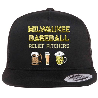 Classic Milwaukee Baseball & Beer Fan Retro Wisconsin Flat Bill Trucker Hat