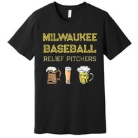 Classic Milwaukee Baseball & Beer Fan Retro Wisconsin Premium T-Shirt