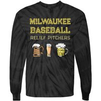 Classic Milwaukee Baseball & Beer Fan Retro Wisconsin Tie-Dye Long Sleeve Shirt