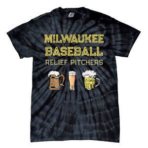 Classic Milwaukee Baseball & Beer Fan Retro Wisconsin Tie-Dye T-Shirt