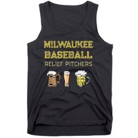 Classic Milwaukee Baseball & Beer Fan Retro Wisconsin Tank Top