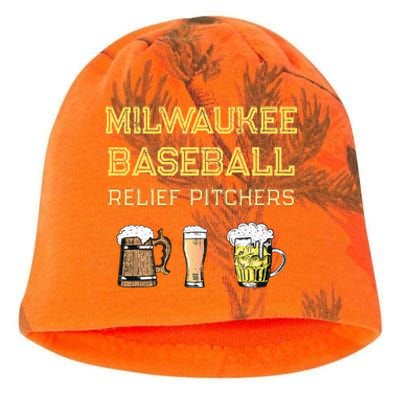 Classic Milwaukee Baseball & Beer Fan Retro Wisconsin Kati - Camo Knit Beanie