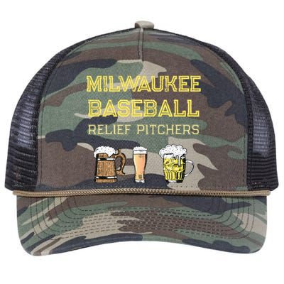 Classic Milwaukee Baseball & Beer Fan Retro Wisconsin Retro Rope Trucker Hat Cap