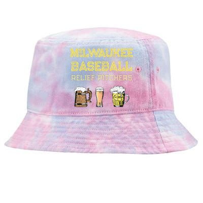 Classic Milwaukee Baseball & Beer Fan Retro Wisconsin Tie-Dyed Bucket Hat