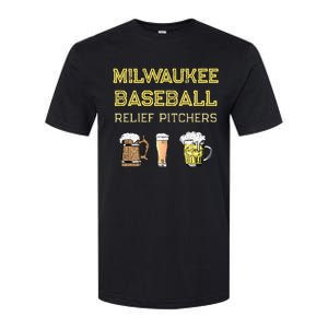 Classic Milwaukee Baseball & Beer Fan Retro Wisconsin Softstyle CVC T-Shirt