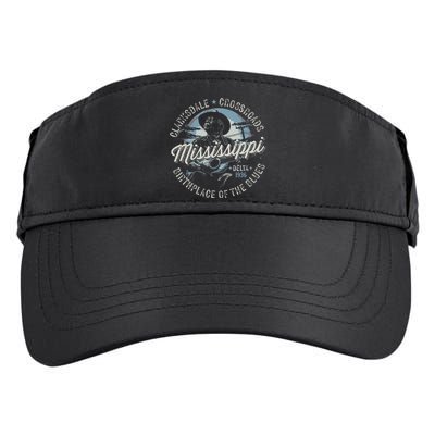 Clarksdale Mississippi Birthplace Of The Blues Adult Drive Performance Visor