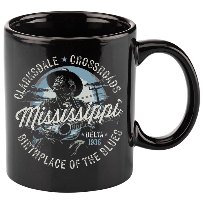 Clarksdale Mississippi Birthplace Of The Blues 11oz C Handle Ceramic Mug