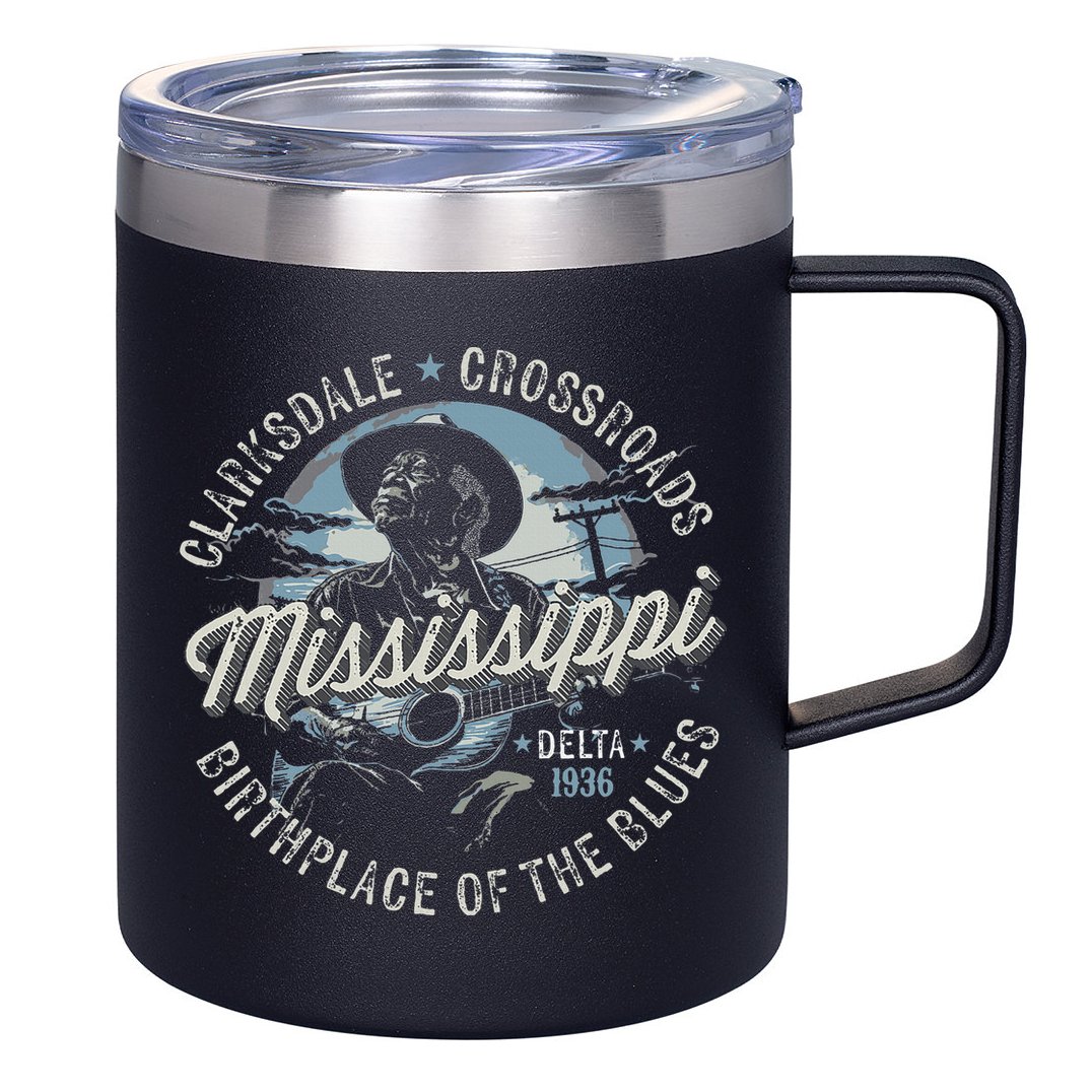 Clarksdale Mississippi Birthplace Of The Blues 12oz Stainless Steel Coffee Mug