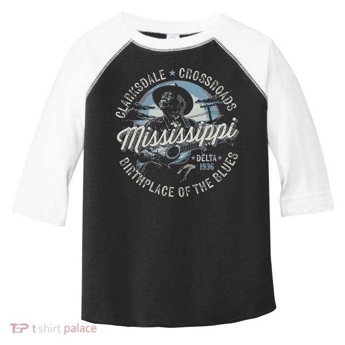 Clarksdale Mississippi Birthplace Of The Blues Toddler Fine Jersey T-Shirt