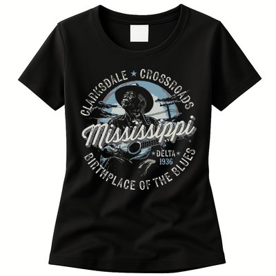 Clarksdale Mississippi Birthplace Of The Blues Womens T-Shirt