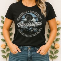 Clarksdale Mississippi Birthplace Of The Blues Womens T-Shirt