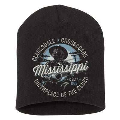 Clarksdale Mississippi Birthplace Of The Blues Short Acrylic Beanie