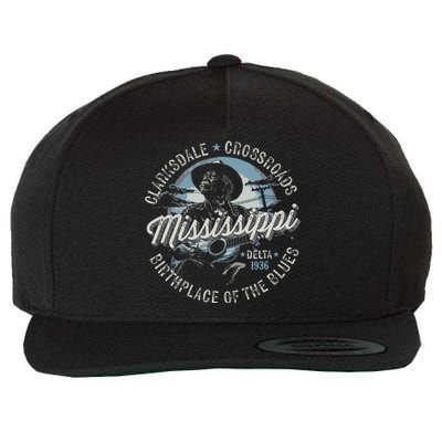 Clarksdale Mississippi Birthplace Of The Blues Wool Snapback Cap