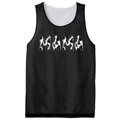 Cow Mama Birthday Family Matching Mothers Day Farm Mesh Reversible Basketball Jersey Tank