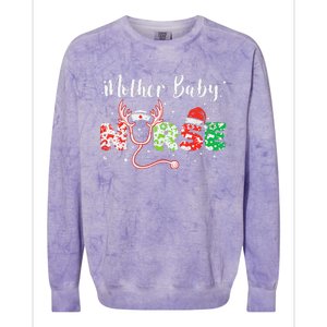 Christmas Mother Baby Nurses Wrap The Best Gifts Gift Colorblast Crewneck Sweatshirt