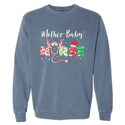 Christmas Mother Baby Nurses Wrap The Best Gifts Gift Garment-Dyed Sweatshirt