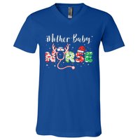 Christmas Mother Baby Nurses Wrap The Best Gifts Gift V-Neck T-Shirt