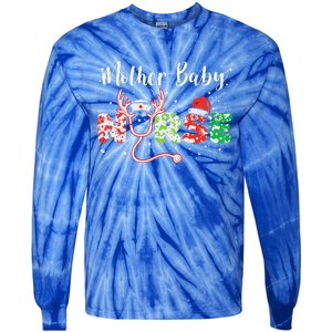 Christmas Mother Baby Nurses Wrap The Best Gifts Gift Tie-Dye Long Sleeve Shirt