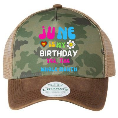 Celebrating My Birthdays Jun Is My Birthday Yes The Whole Legacy Tie Dye Trucker Hat