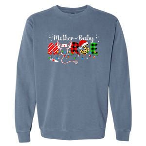 Christmas Mother Baby Nurses Wrap The Best Gifts Garment-Dyed Sweatshirt