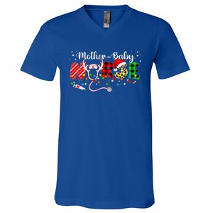 Christmas Mother Baby Nurses Wrap The Best Gifts V-Neck T-Shirt