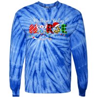 Christmas Mother Baby Nurses Wrap The Best Gifts Tie-Dye Long Sleeve Shirt