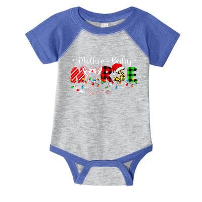 Christmas Mother Baby Nurses Wrap The Best Gifts Infant Baby Jersey Bodysuit