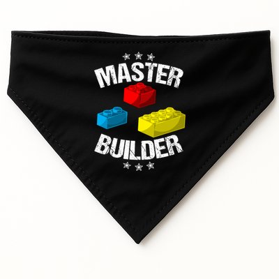 Cool Master Builder Funny Building Blocks Gift Men Women Gift USA-Made Doggie Bandana