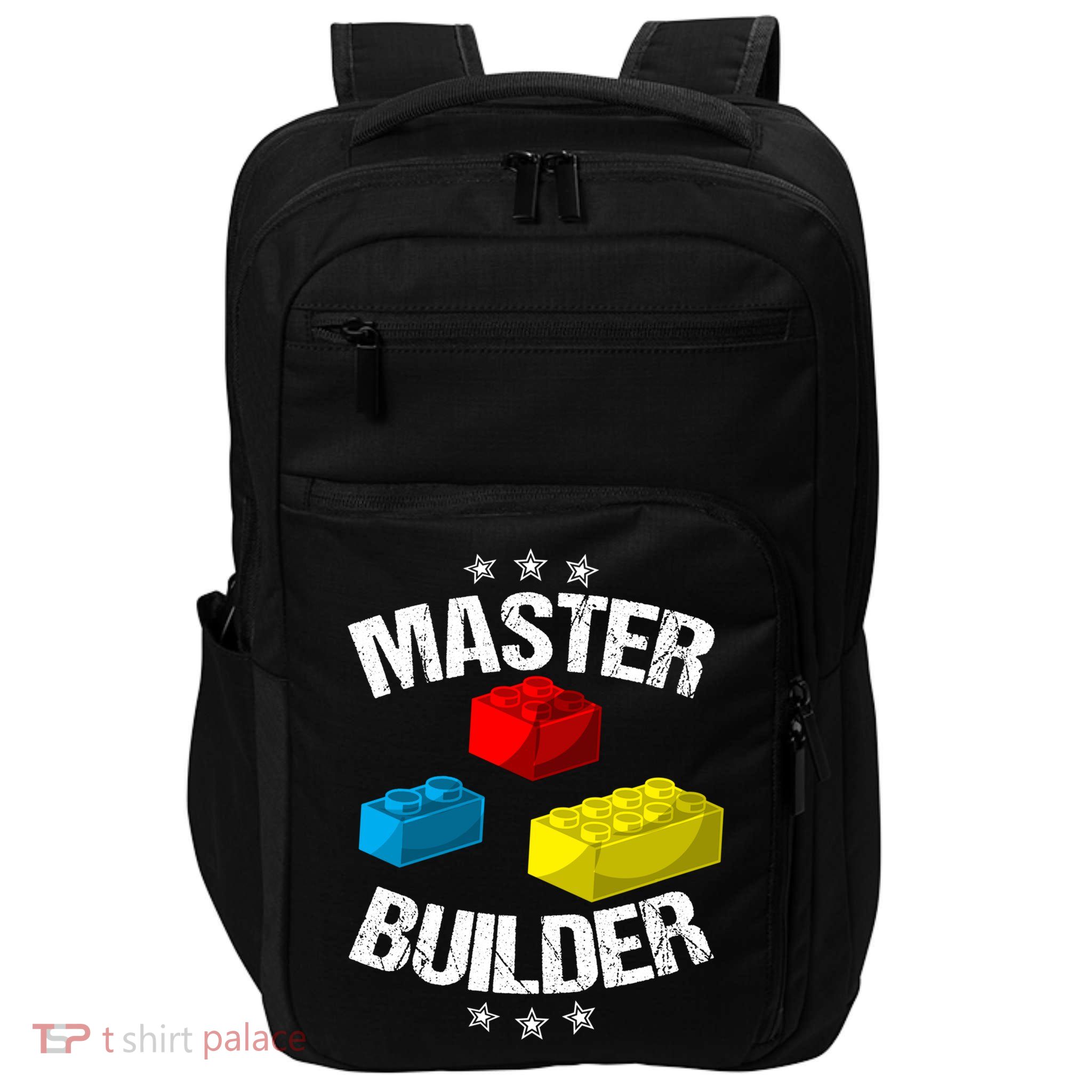 Cool Master Builder Funny Building Blocks Gift Men Women Gift Impact Tech Backpack