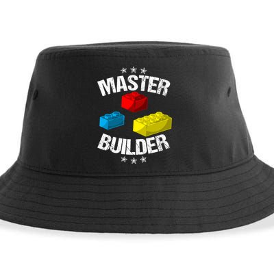 Cool Master Builder Funny Building Blocks Gift Men Women Gift Sustainable Bucket Hat