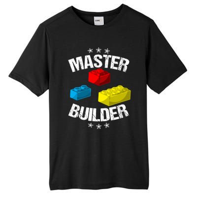 Cool Master Builder Funny Building Blocks Gift Men Women Gift Tall Fusion ChromaSoft Performance T-Shirt