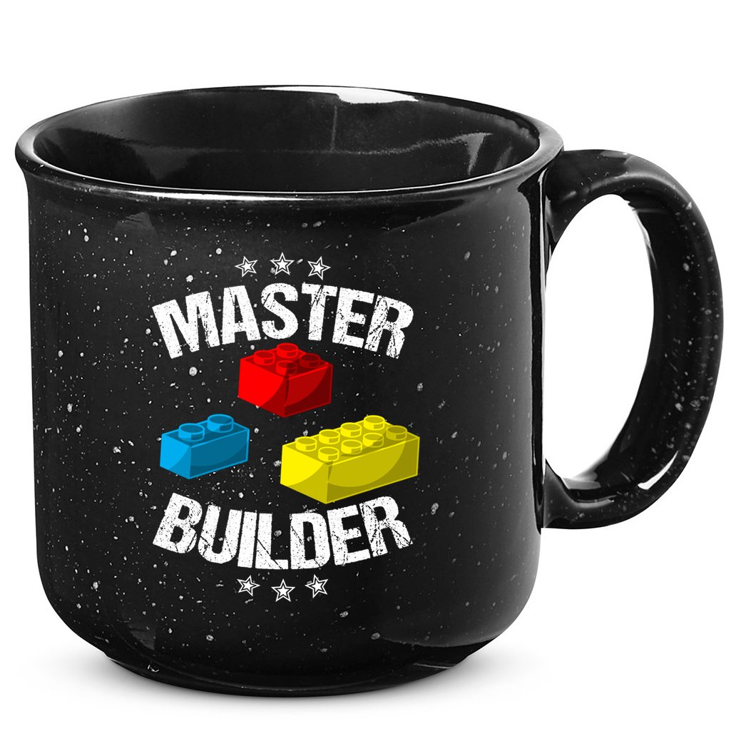 Cool Master Builder Funny Building Blocks Gift Men Women Gift 15oz Campfire Ceramic Mug