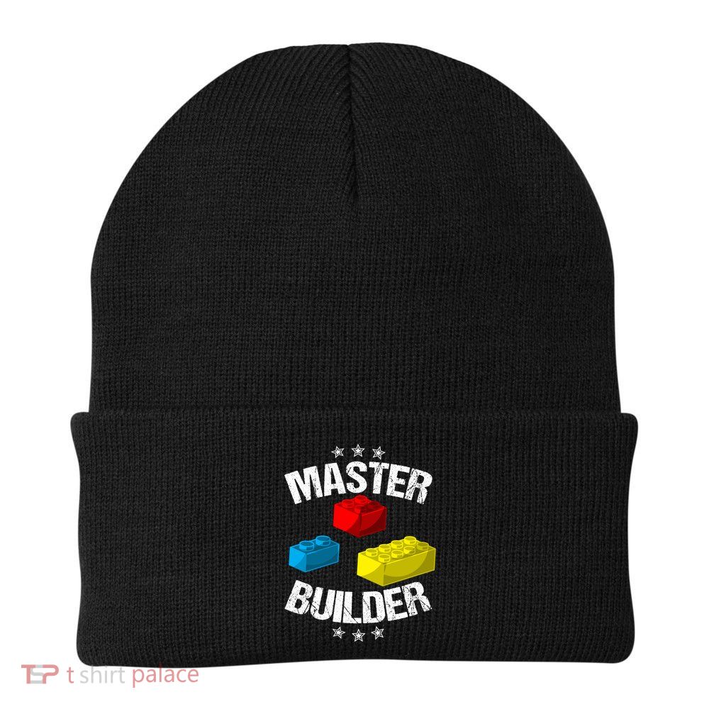 Cool Master Builder Funny Building Blocks Gift Men Women Gift Beanie