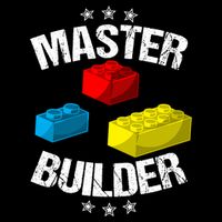 Cool Master Builder Funny Building Blocks Gift Men Women Gift Flat Bill Trucker Hat