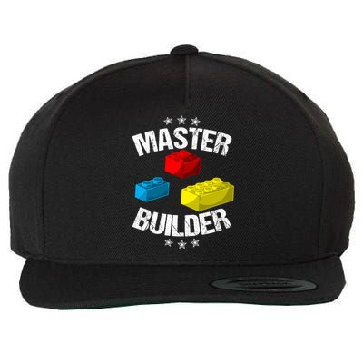 Cool Master Builder Funny Building Blocks Gift Men Women Gift Wool Snapback Cap