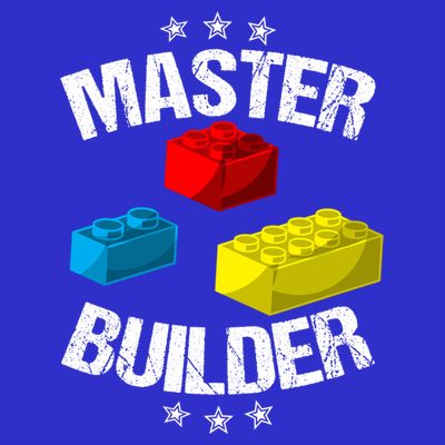 Cool Master Builder Funny Building Blocks Gift Men Women Gift T-Shirt