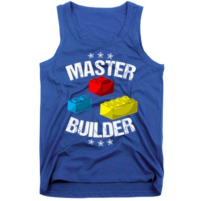Cool Master Builder Funny Building Blocks Gift Men Women Gift Tank Top