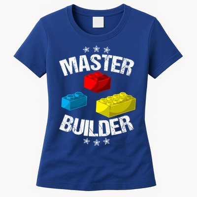 Cool Master Builder Funny Building Blocks Gift Men Women Gift Womens T-Shirt
