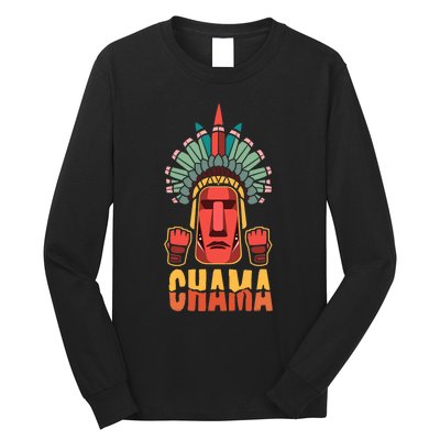 Chama Mma Bjj Boxing Muay Thai Kickboxing Fighter Long Sleeve Shirt