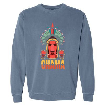 Chama Mma Bjj Boxing Muay Thai Kickboxing Fighter Garment-Dyed Sweatshirt