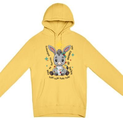 Con Mi Burrito Sabanero Mexican Tuki Tuki Donkey Latino Xmas Cute Gift Premium Pullover Hoodie