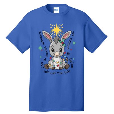 Con Mi Burrito Sabanero Mexican Tuki Tuki Donkey Latino Xmas Cute Gift Tall T-Shirt